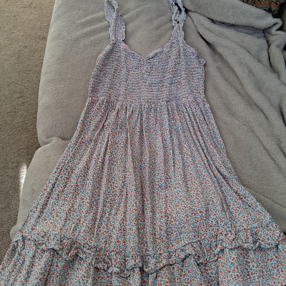 Forever 21 Multicolor Smocked Dress